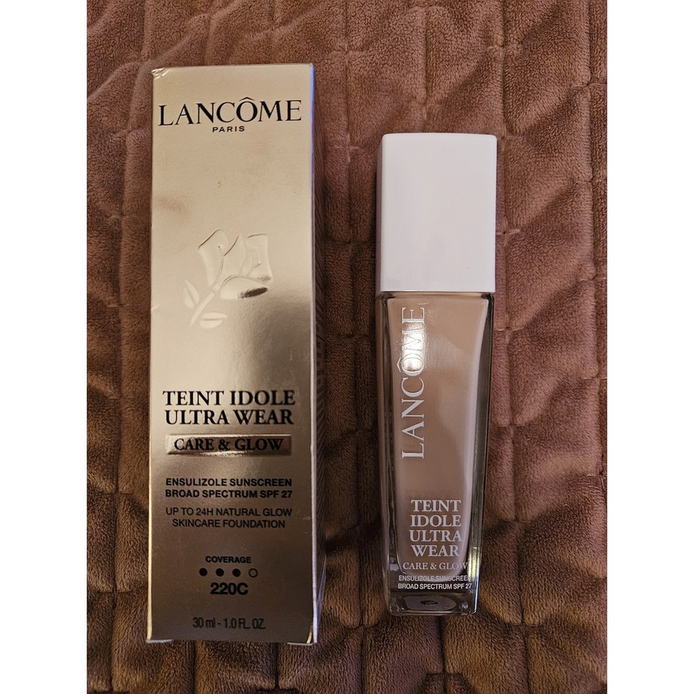 Lancome Paris Teint Idole Ultra Wear Care & Glow #220C Skincare Foundation 1.0fl